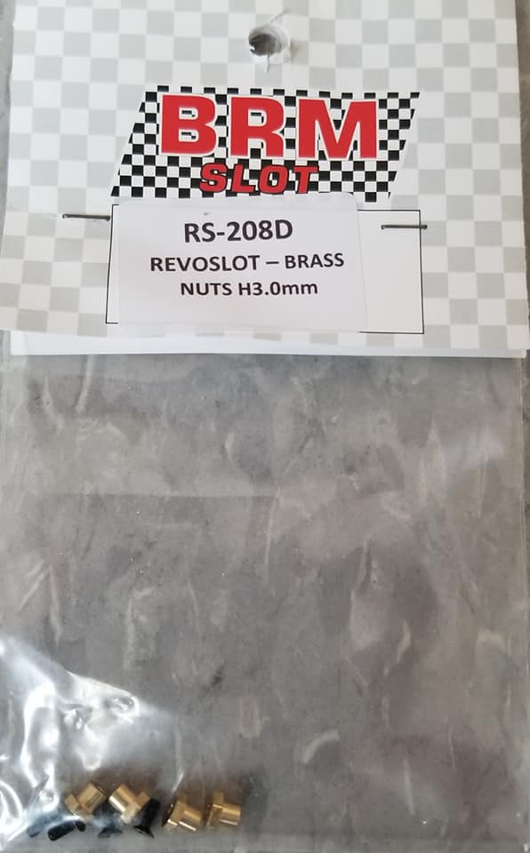 RS-208D Revo Slot Brass Nut H3.00mm X 4